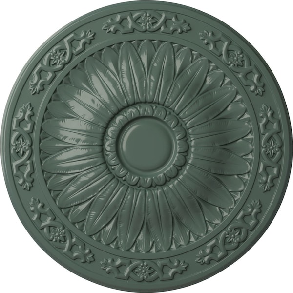 Ekena Millwork Lunel Ceiling Medallion (Fits Canopies up to 3 3/4"), Hand-Painted Cloud Burst, 20 1/4"OD x 1 1/2"P CM20LUCBF - main
